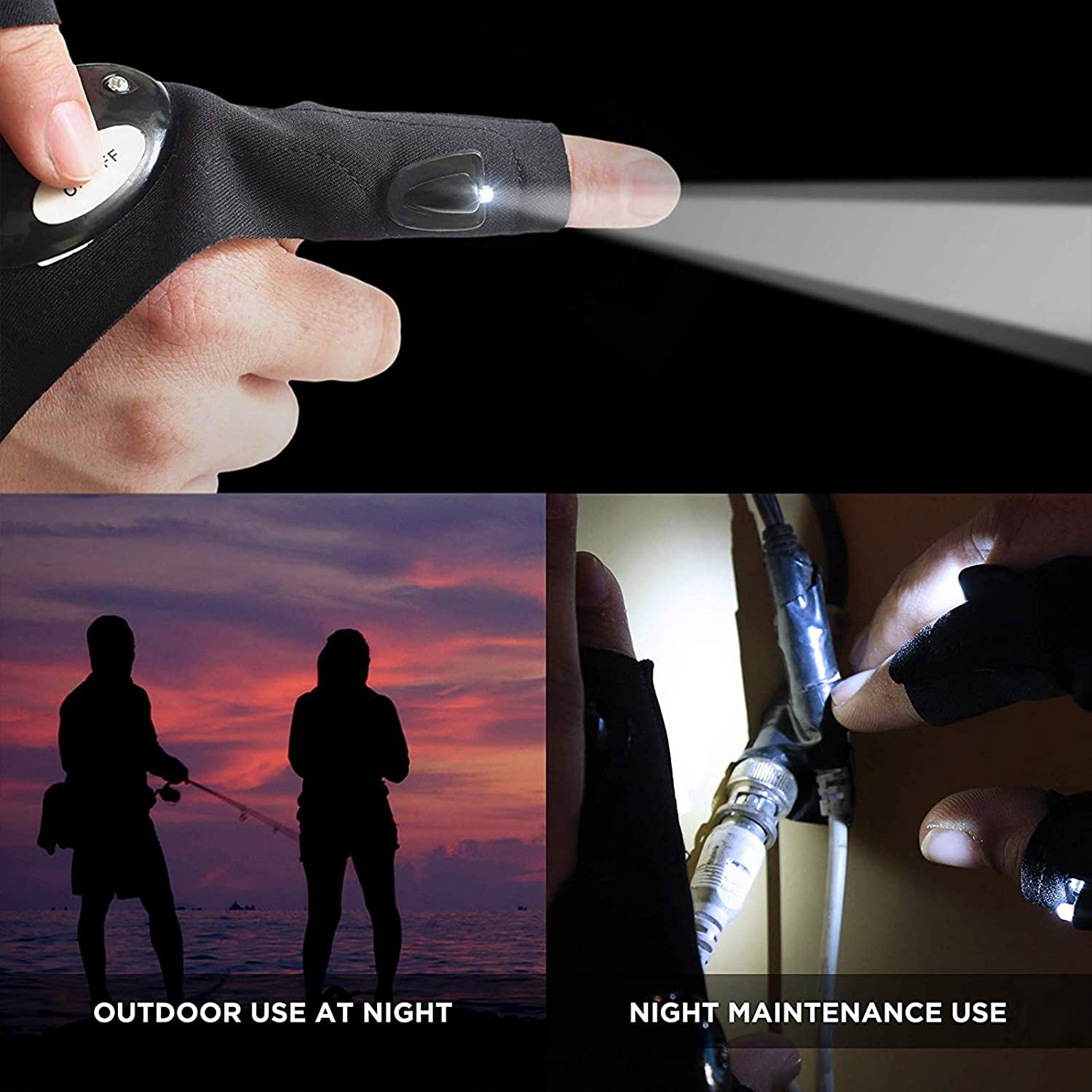 LED Flashlight Gloves