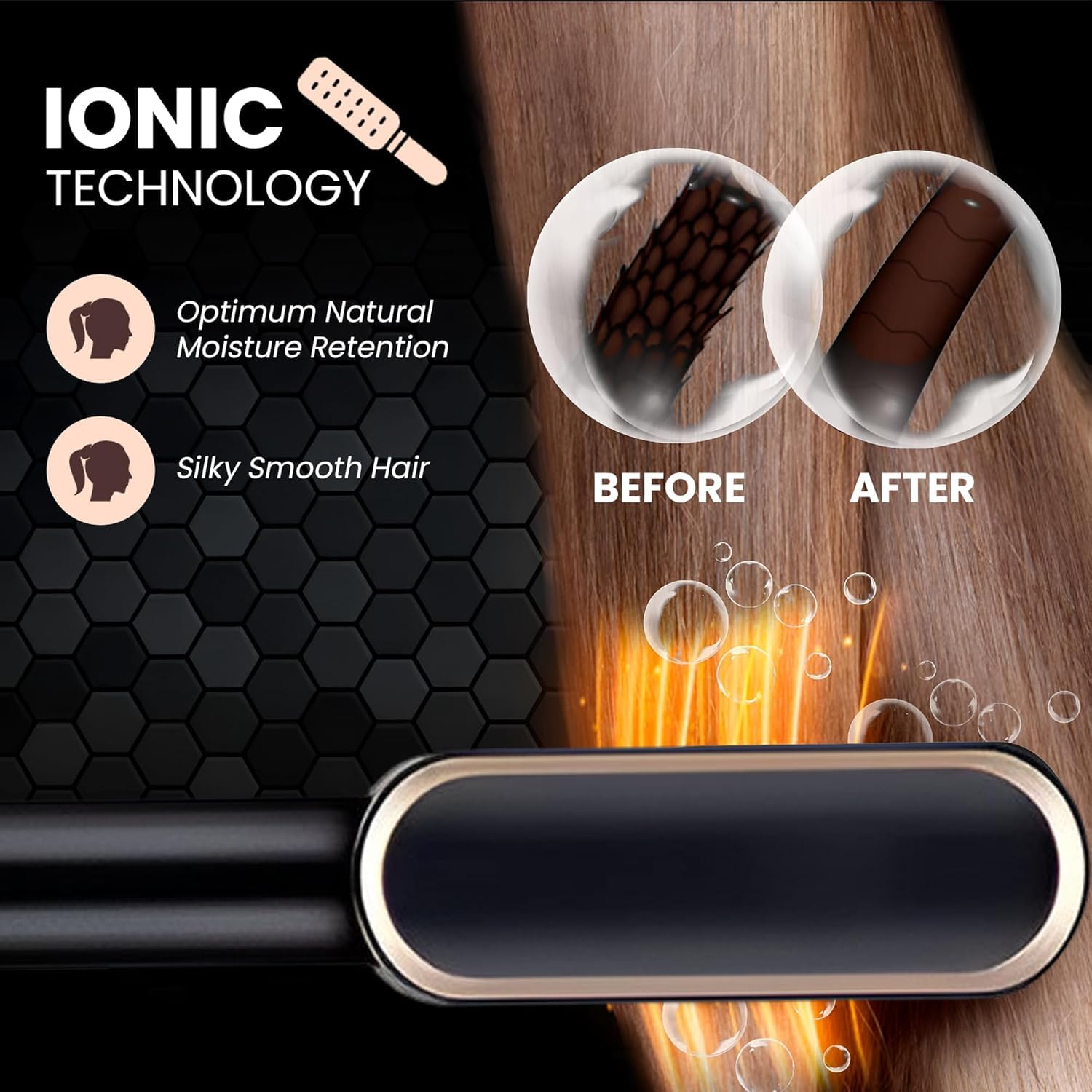 2-in-1 Hair Straightening Comb