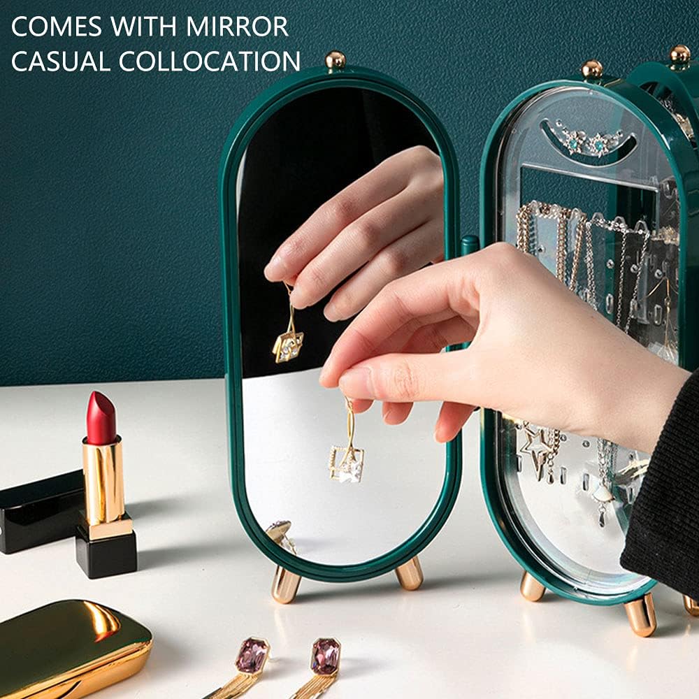 Foldable Mirror Jewelry Organizer