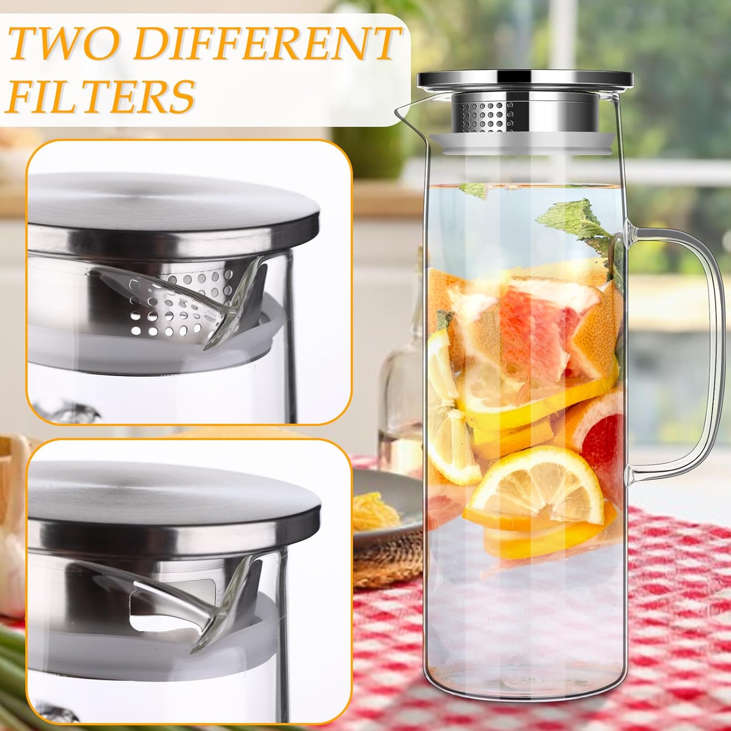 Borosilicate Glass Bottle 1.5L