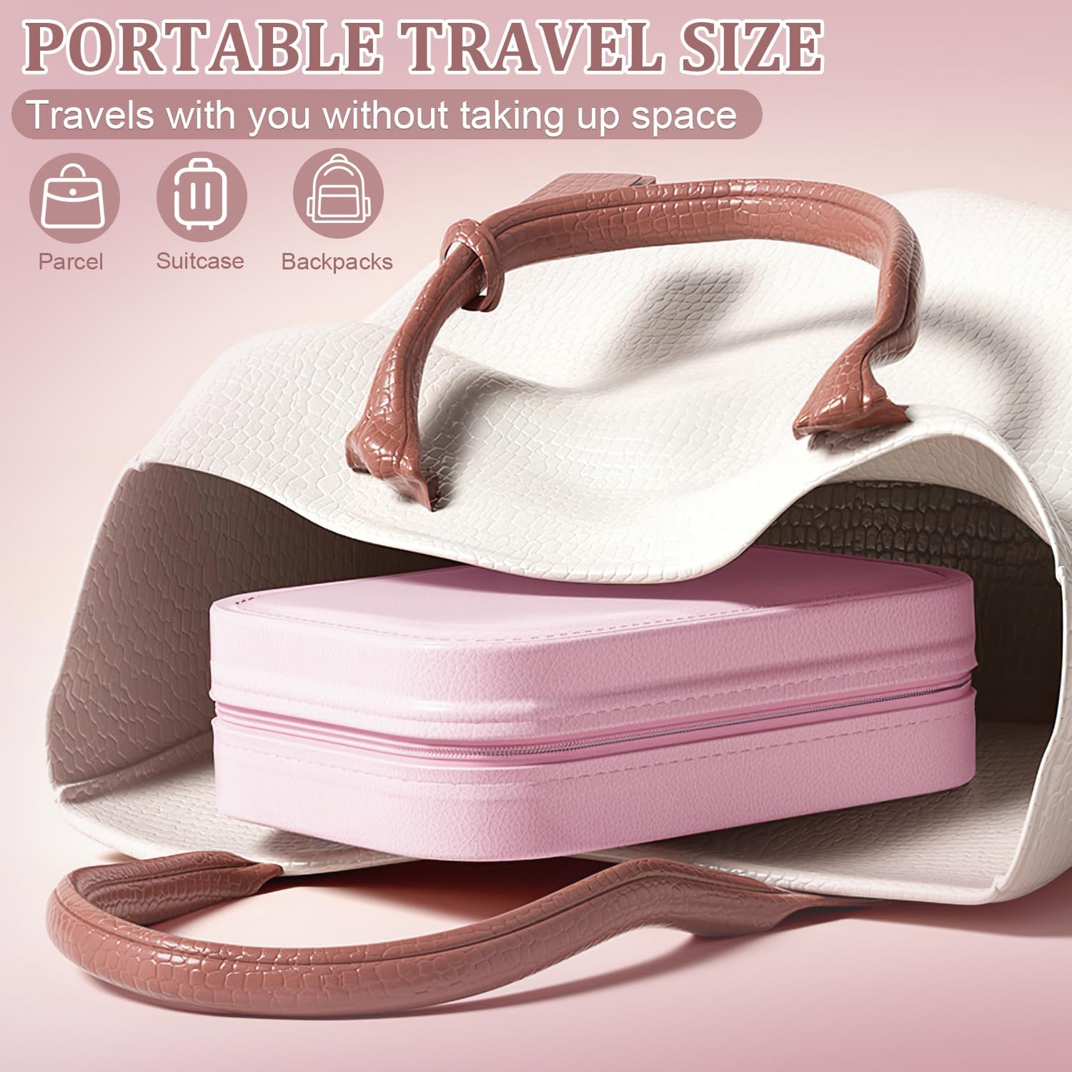 Travel Led Mirror Makeup Bag