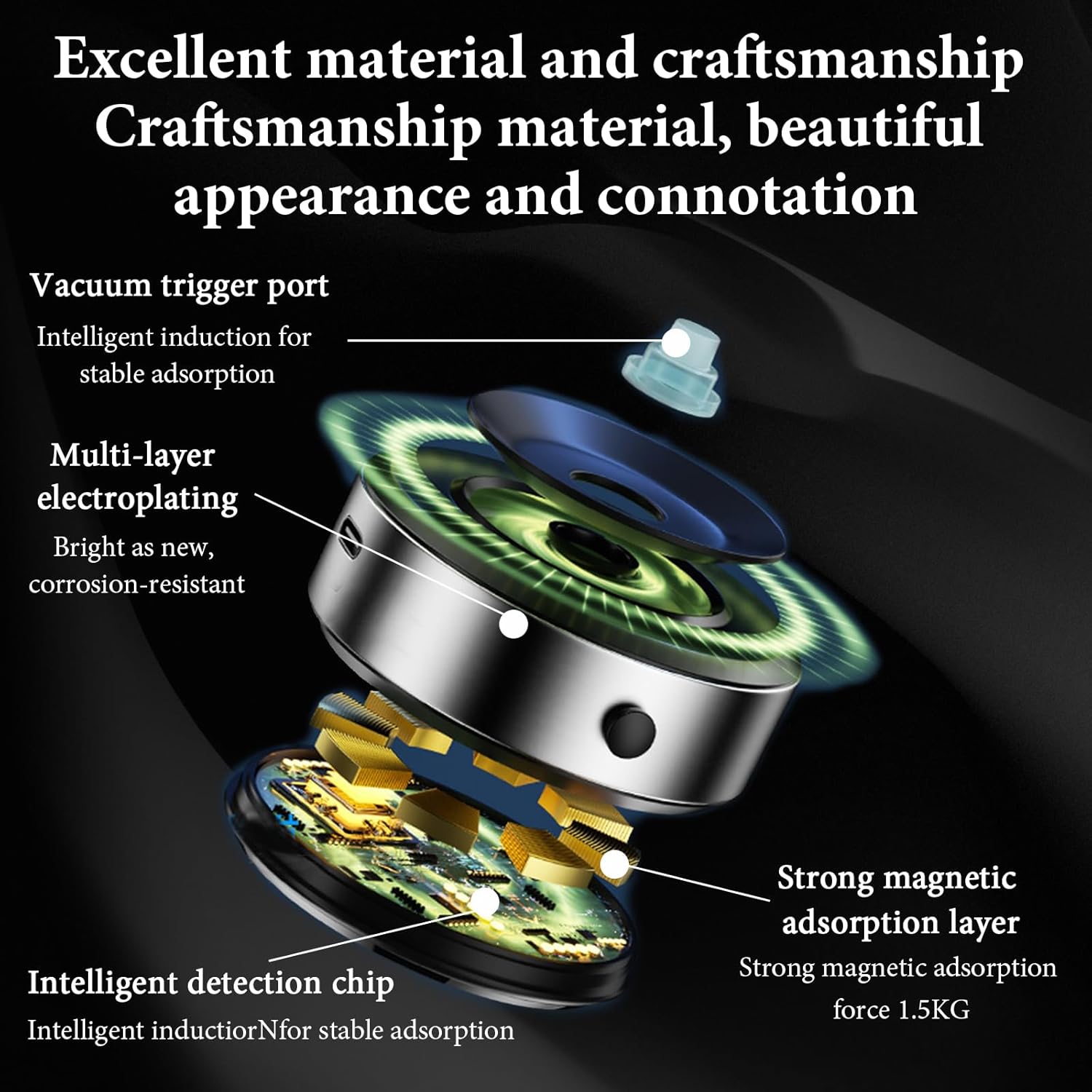 Electric Suction Phone Magnetic Holder