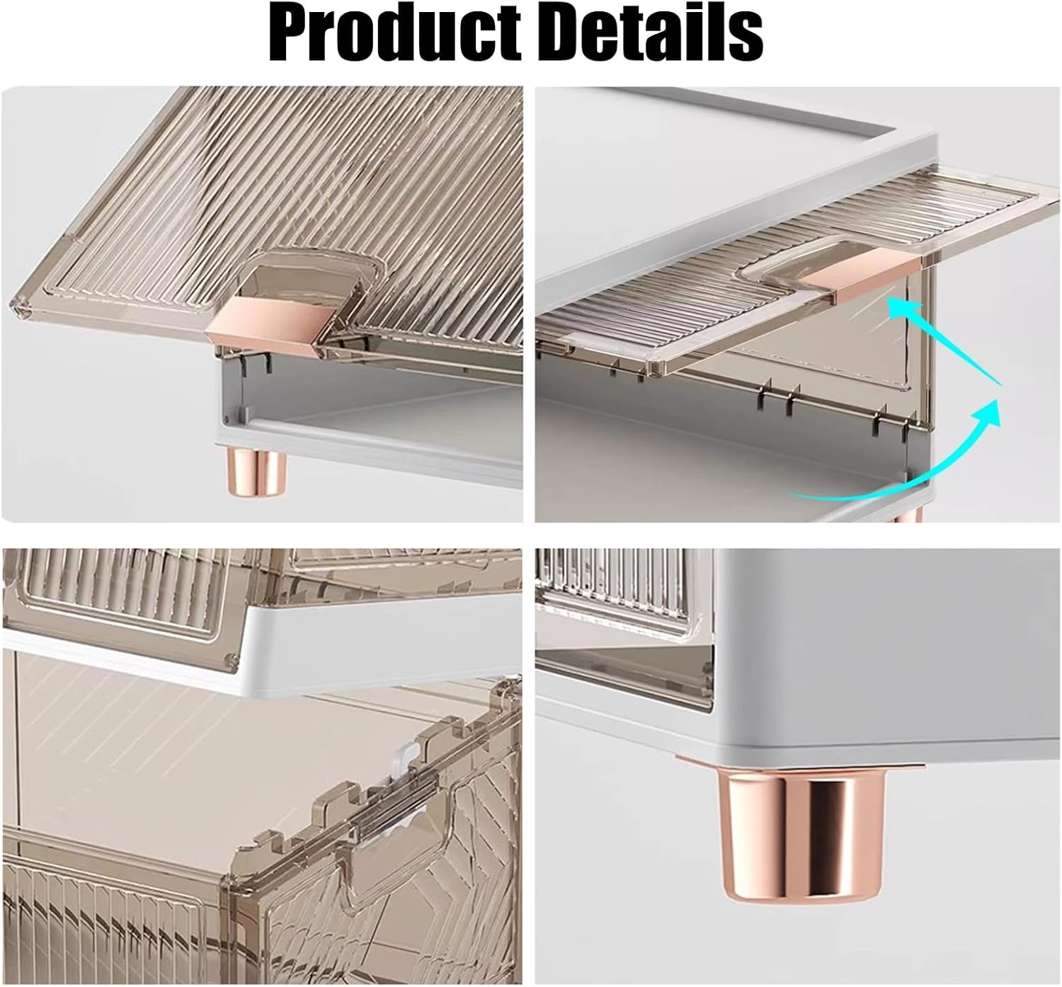 Stylish Stackable Plastic Shoe Boxes