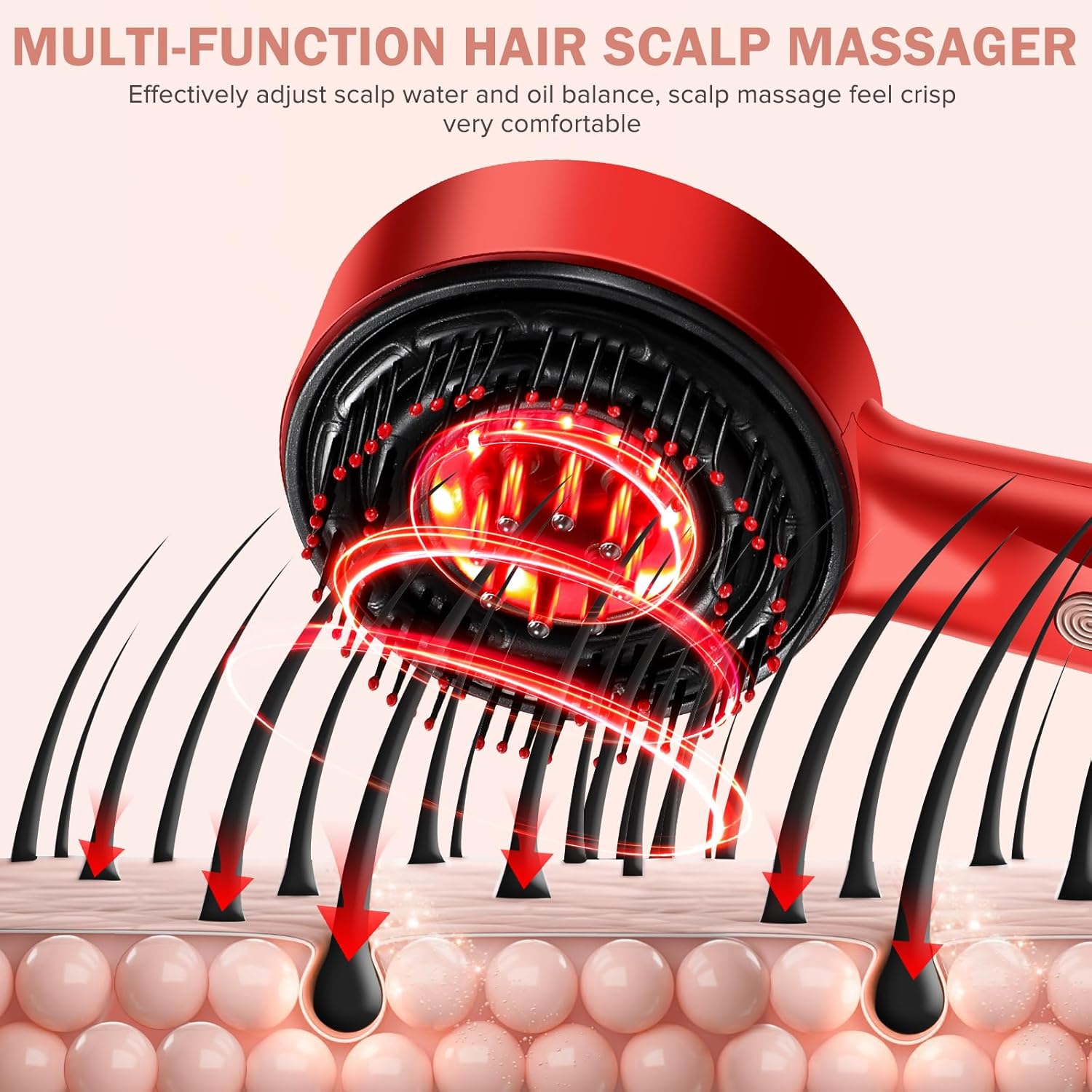 Red Light Hair Massager