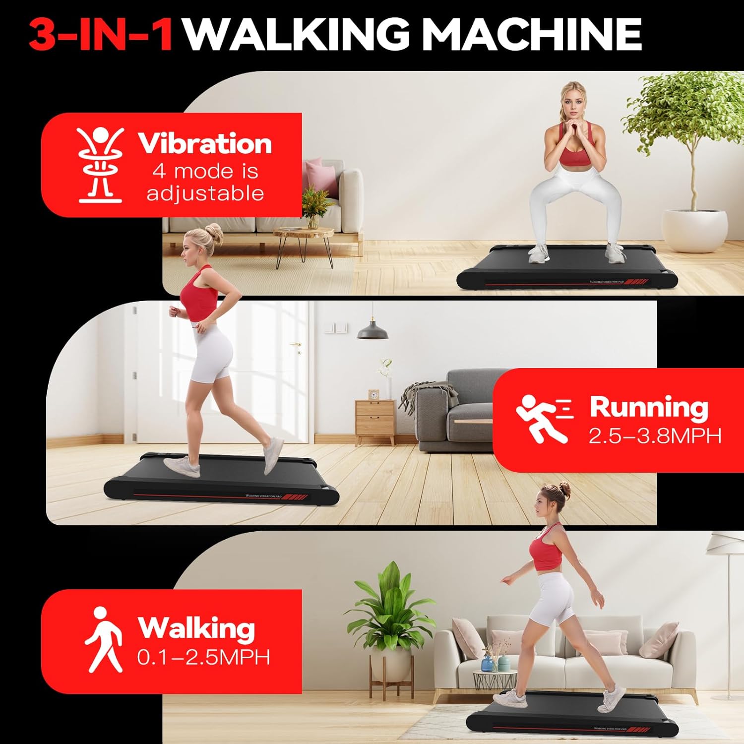 Treadmill With Vibration Pad