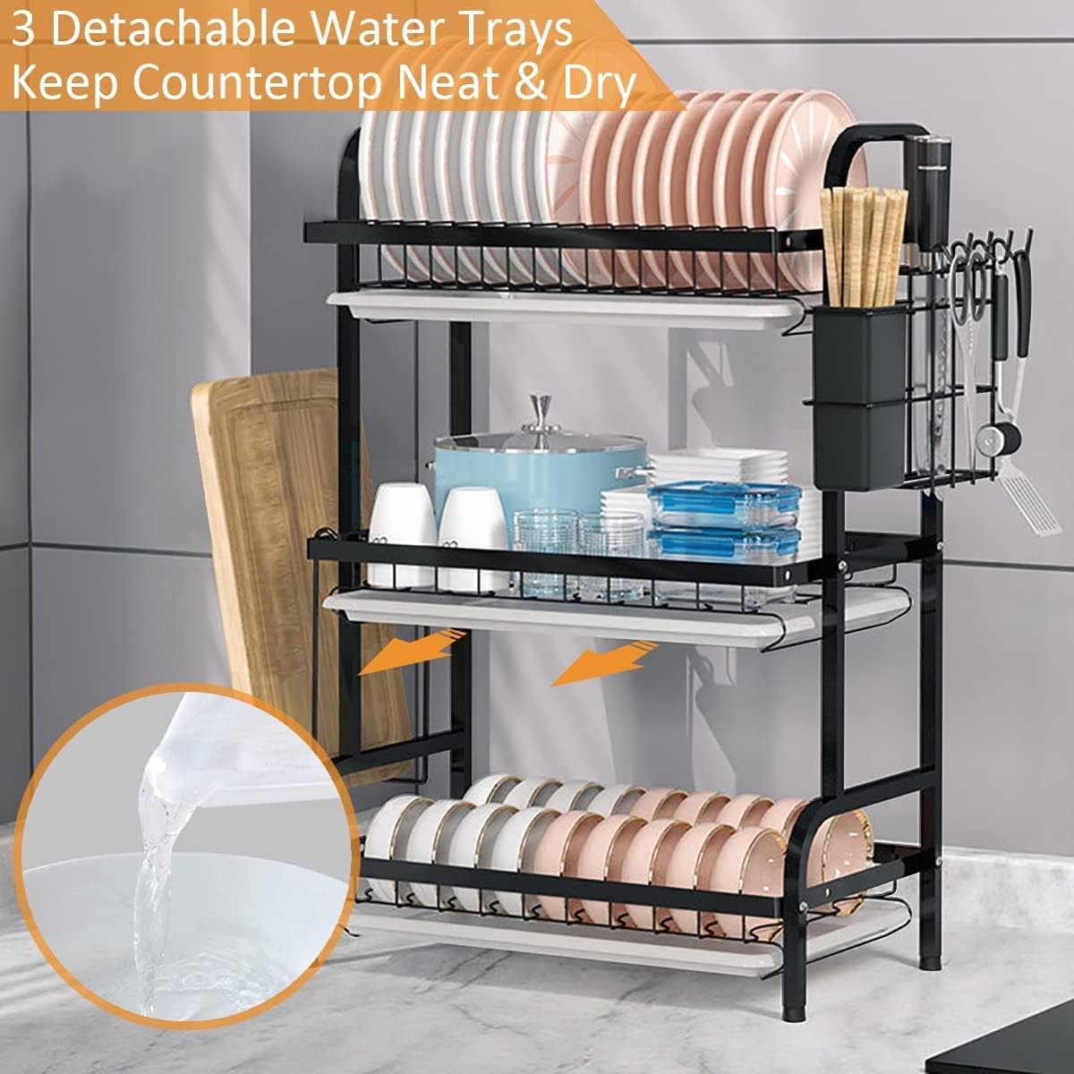 3 Layers Dish Drying Rack