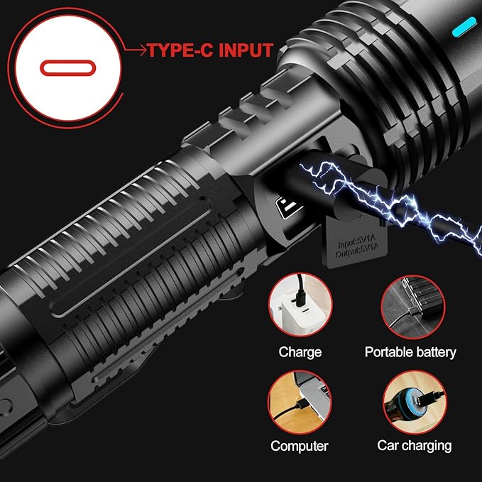 Wide Rechargeable LED Flashlight