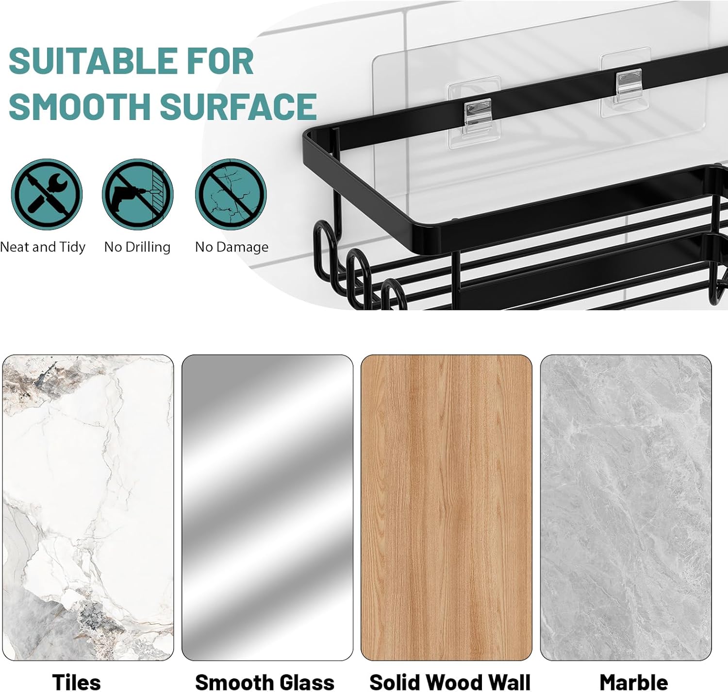 Corner Shower Organizer (Set of 5)