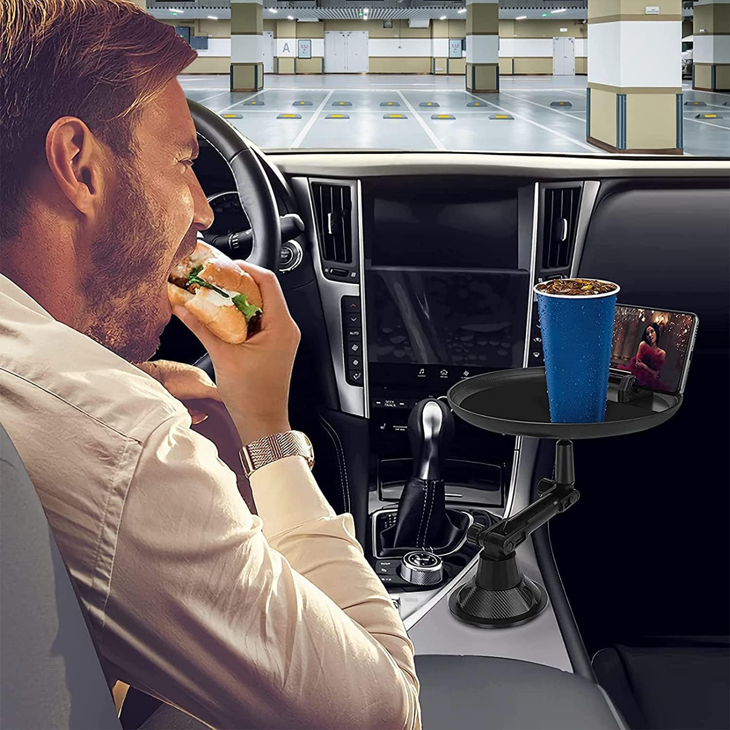 Car Food Tray Phone Slot