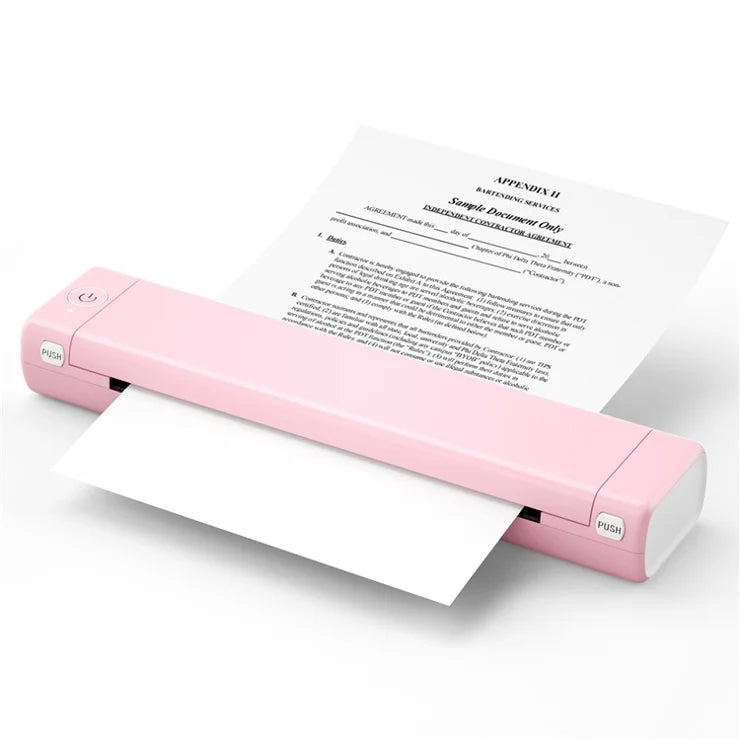 Portable Thermal A4 Printer + 10 Thermal Papers