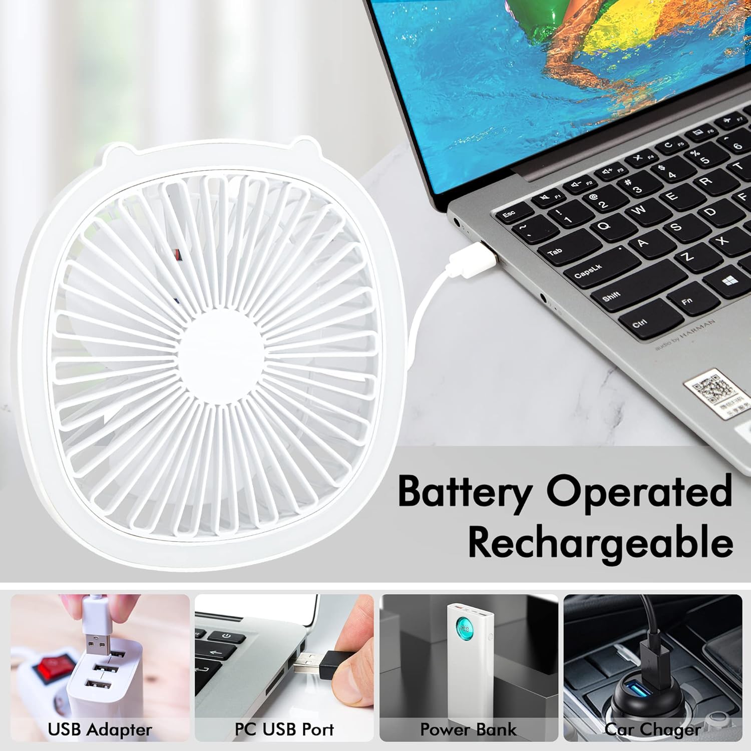 2 in 1 Fan + LED Light