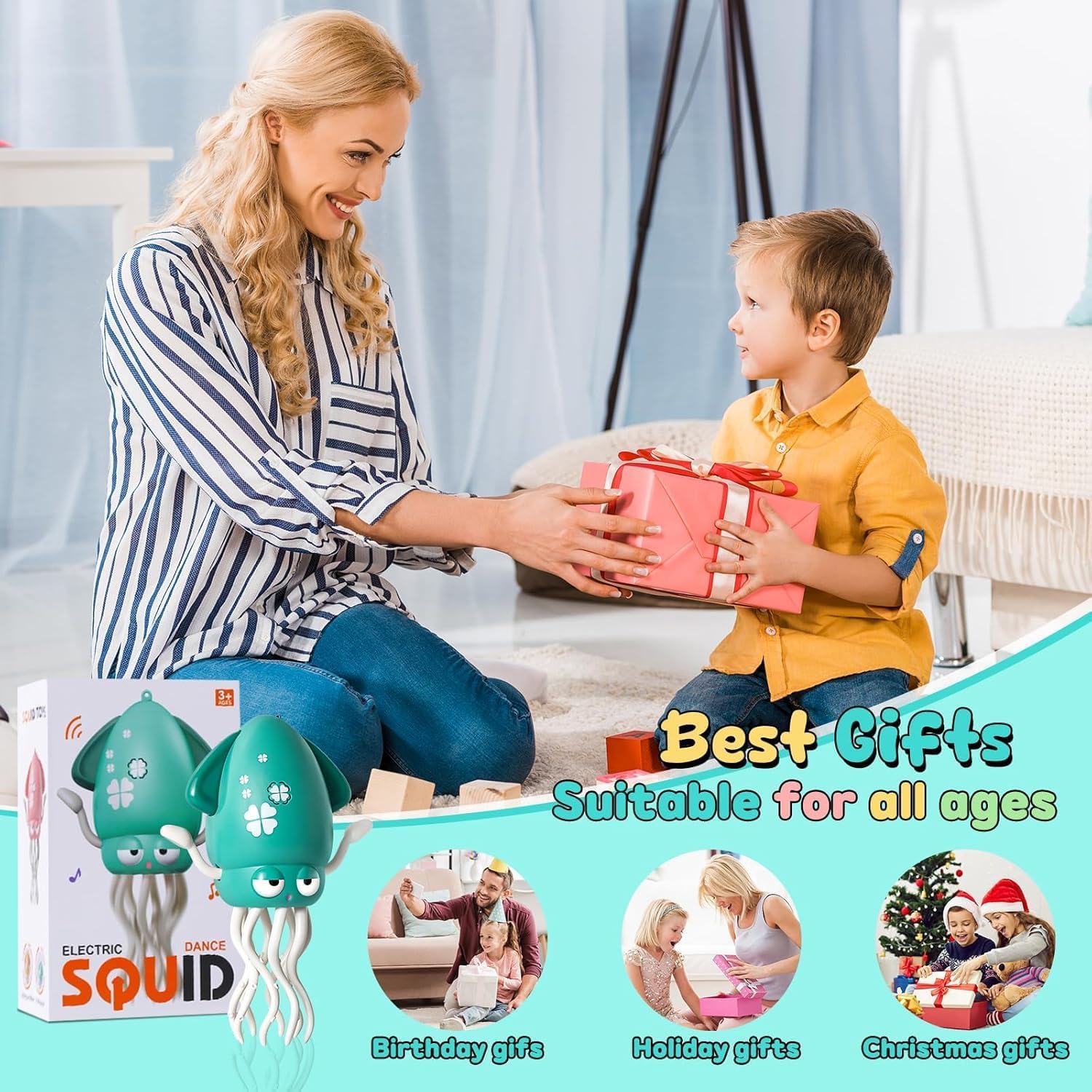 Electric Dancing Squid Toy