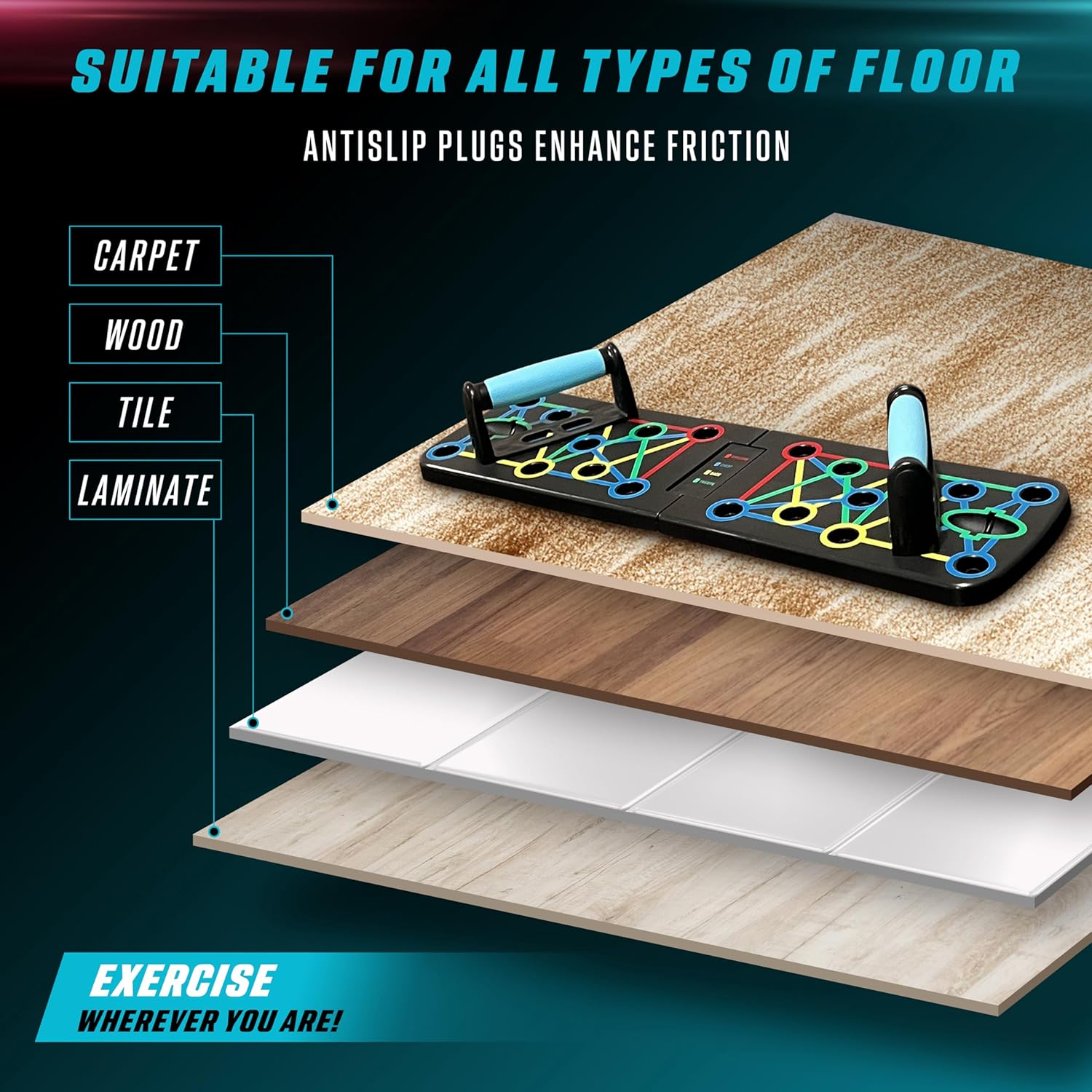 18 in 1 Foldable Push Up Board