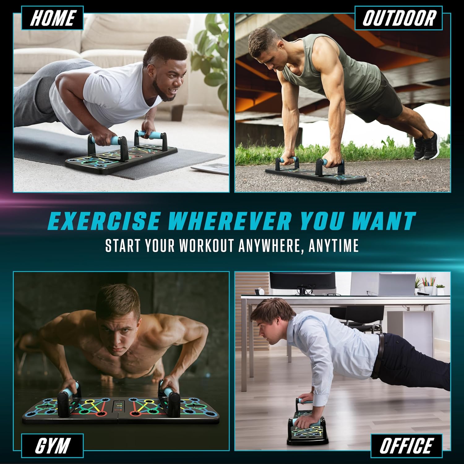 18 in 1 Foldable Push Up Board