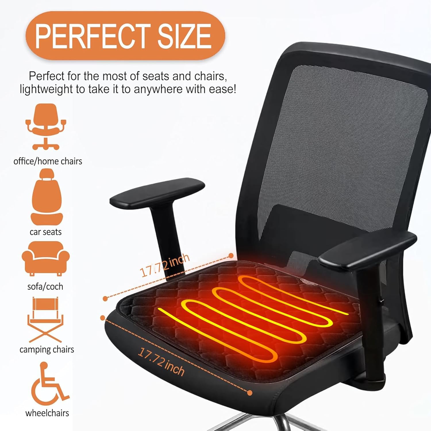 USB Heated Seat Pad