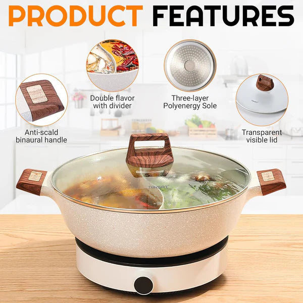 2-in-1 Divided Hot Pot
