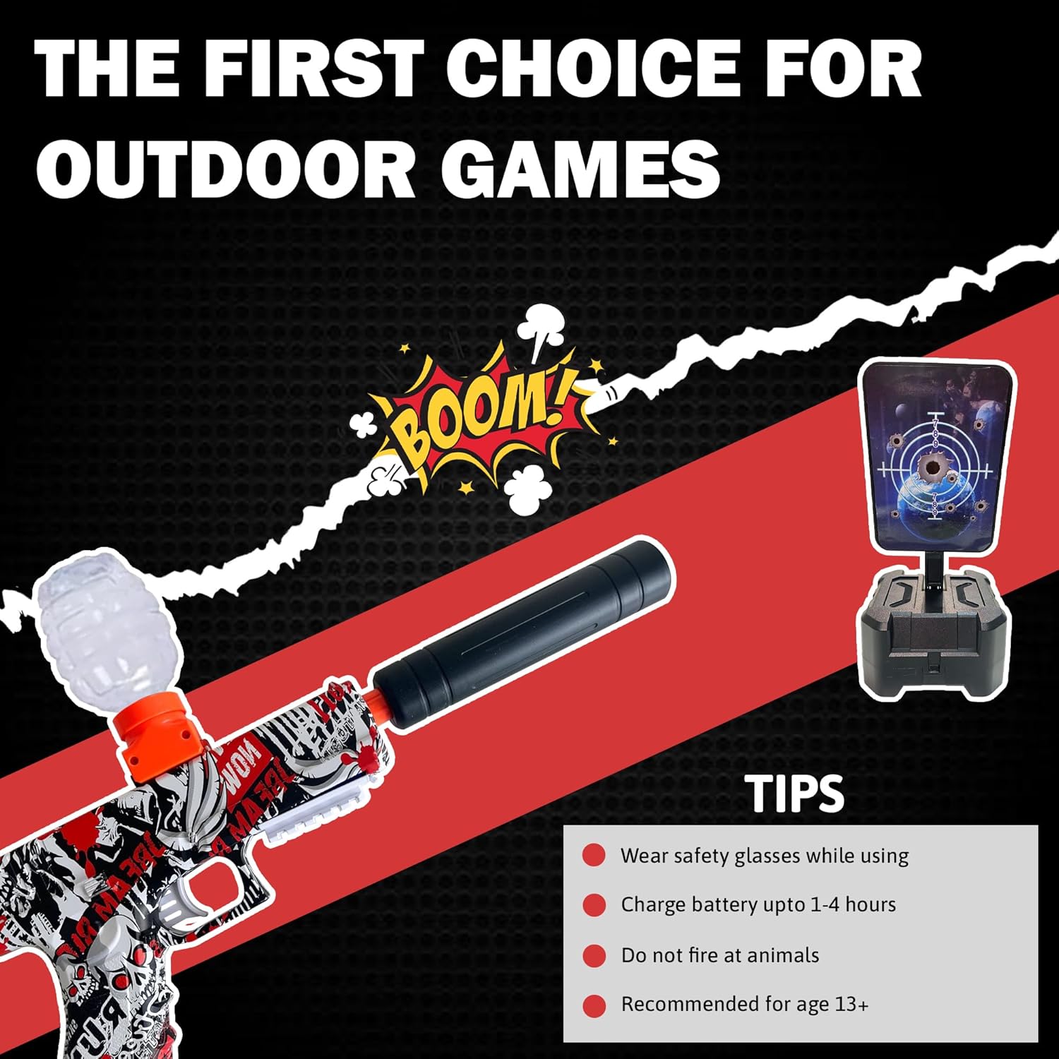 Gel Blaster Handgun + 1000 Gel Balls