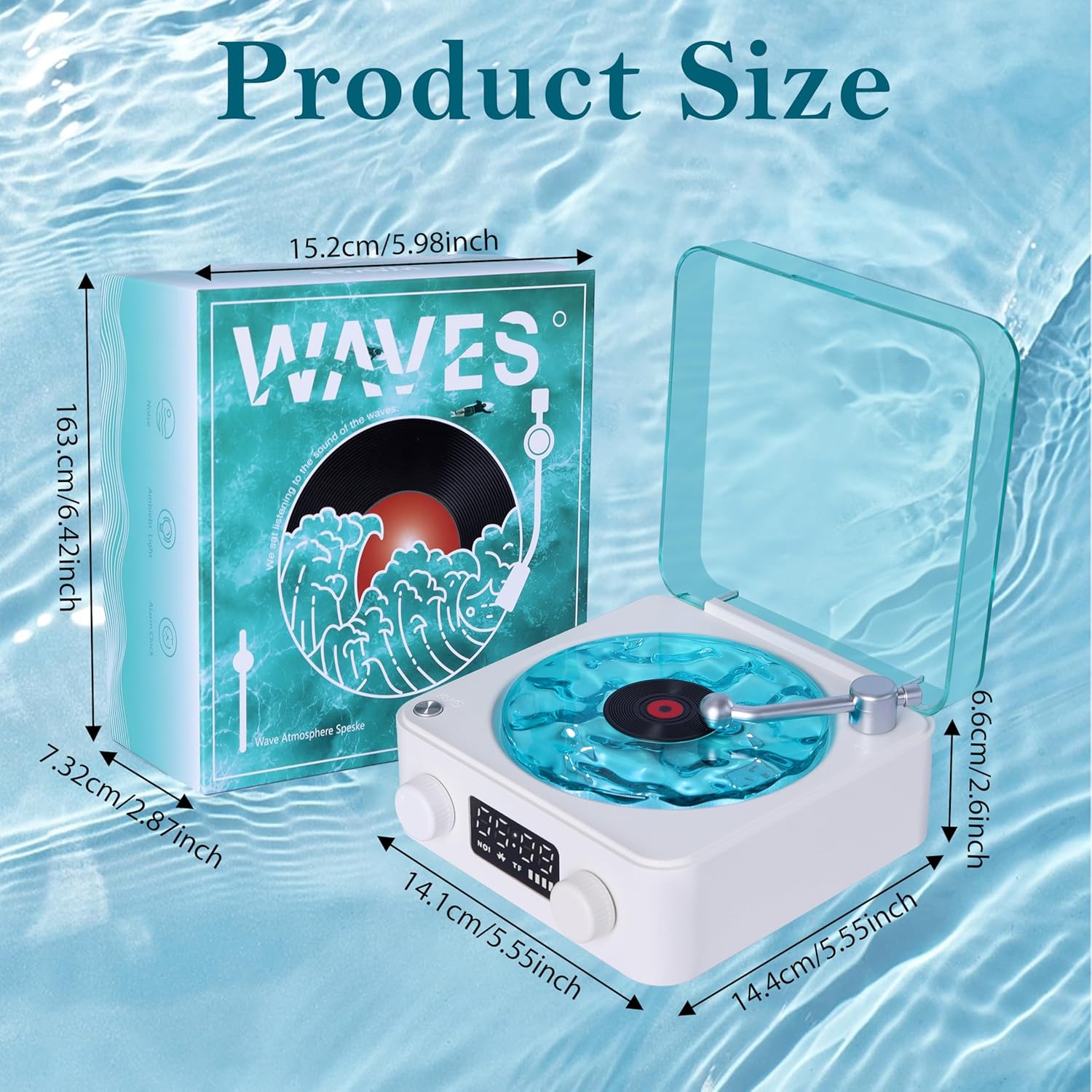 Waves Vinyl Speaker and Projector