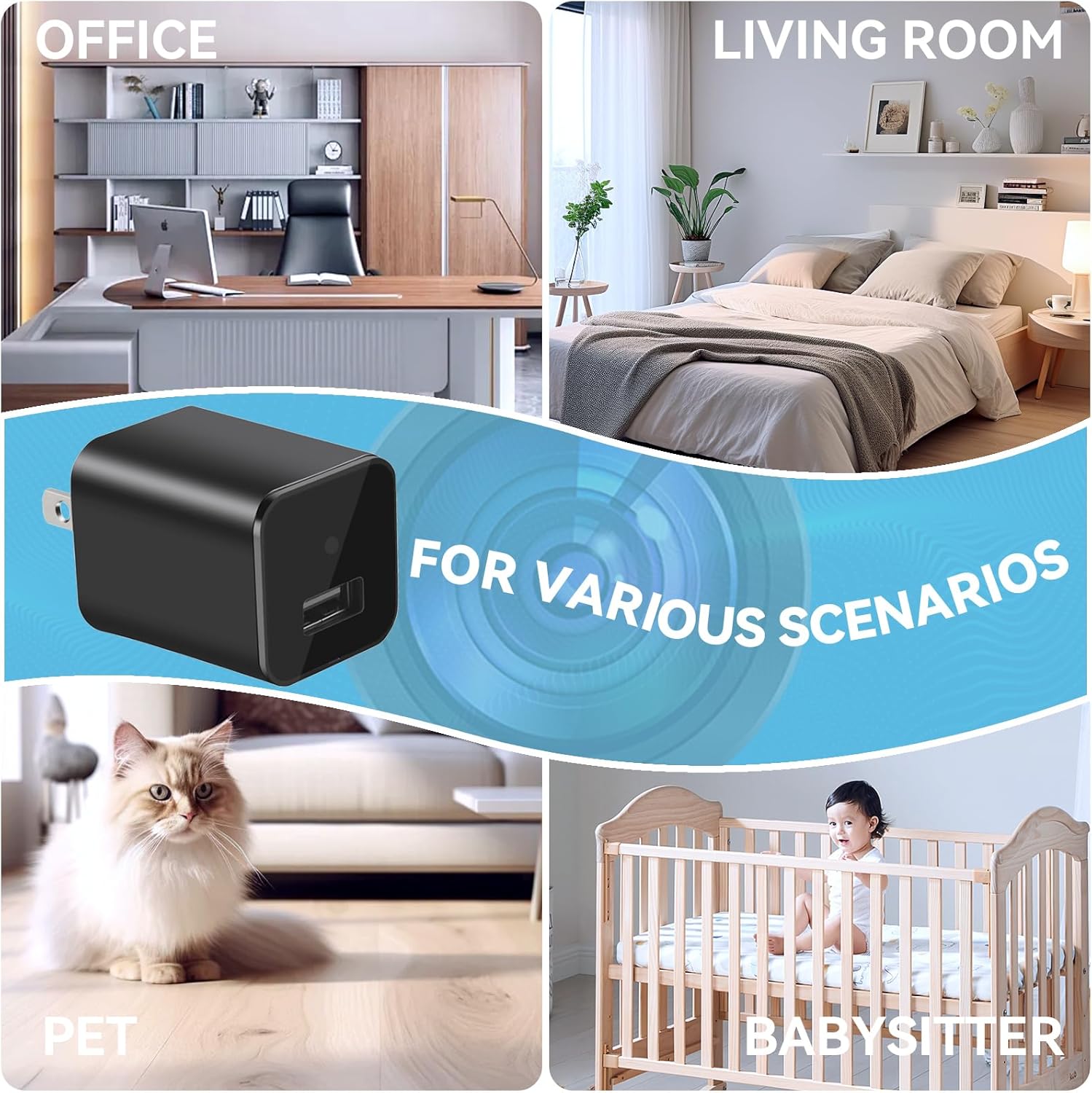 2-in-1 Adapter Spy Camera