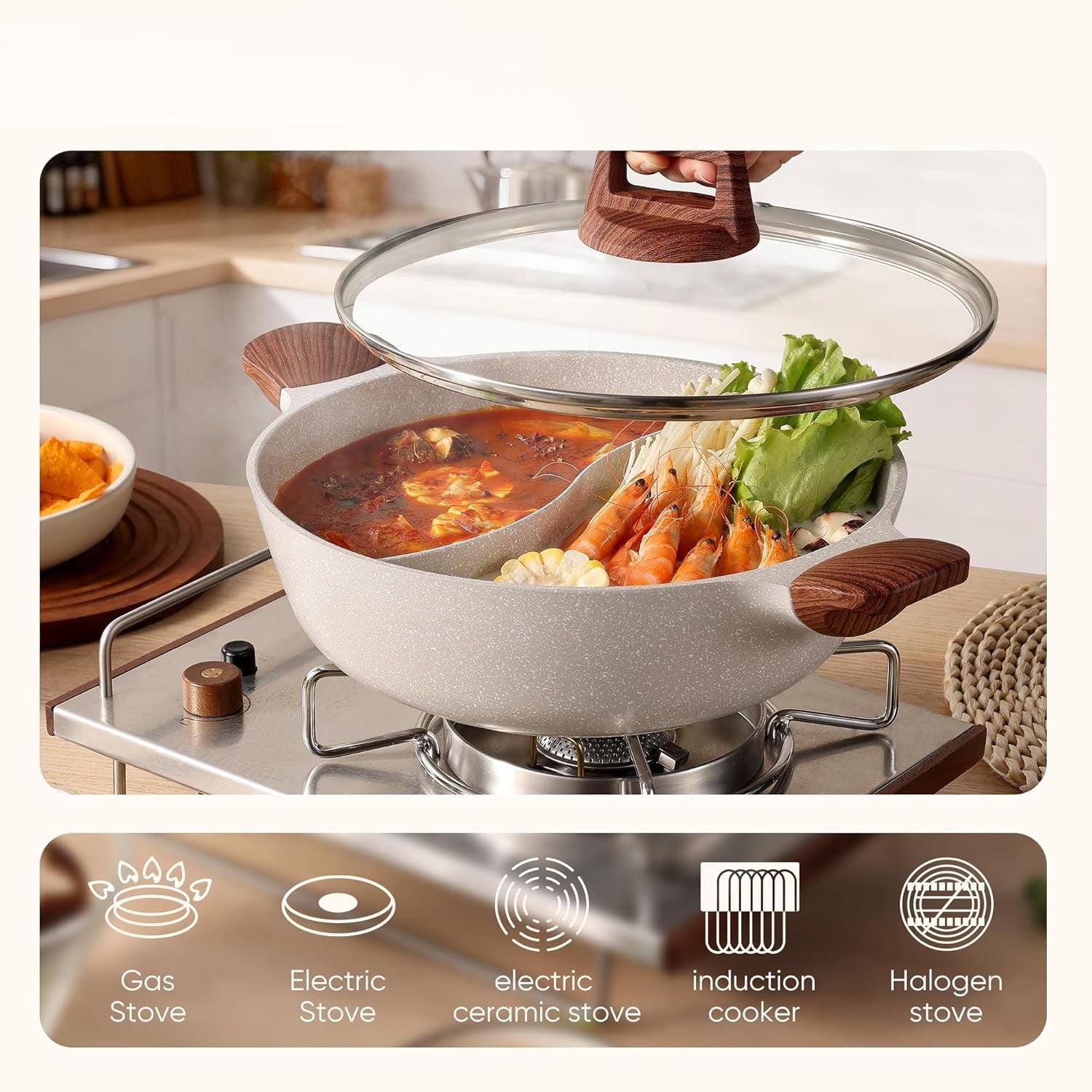2-in-1 Divided Hot Pot