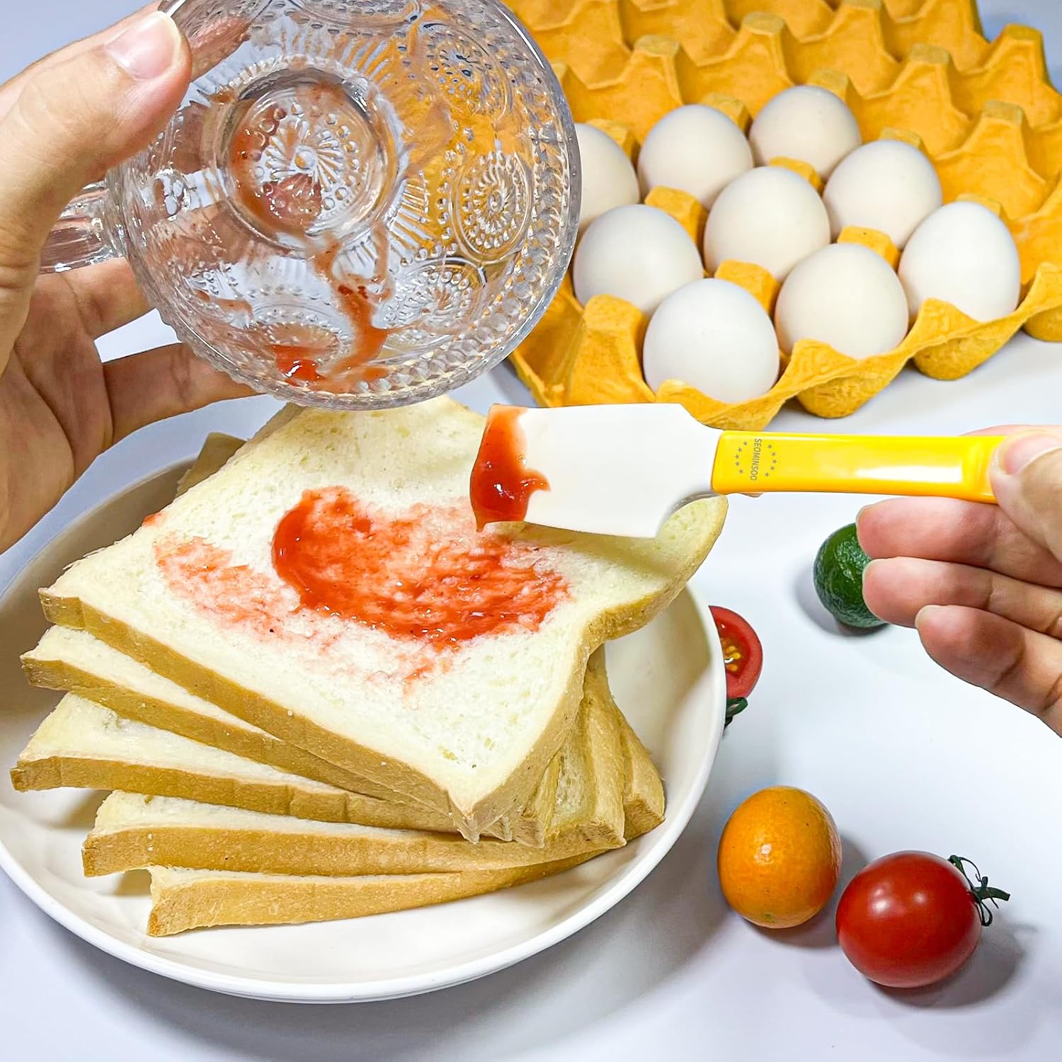 Long-Handle Silicone Spatula
