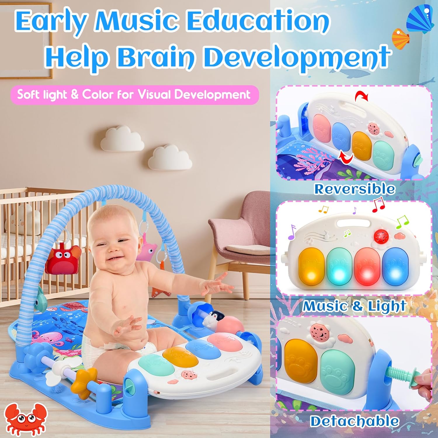 Baby Play Piano Gym