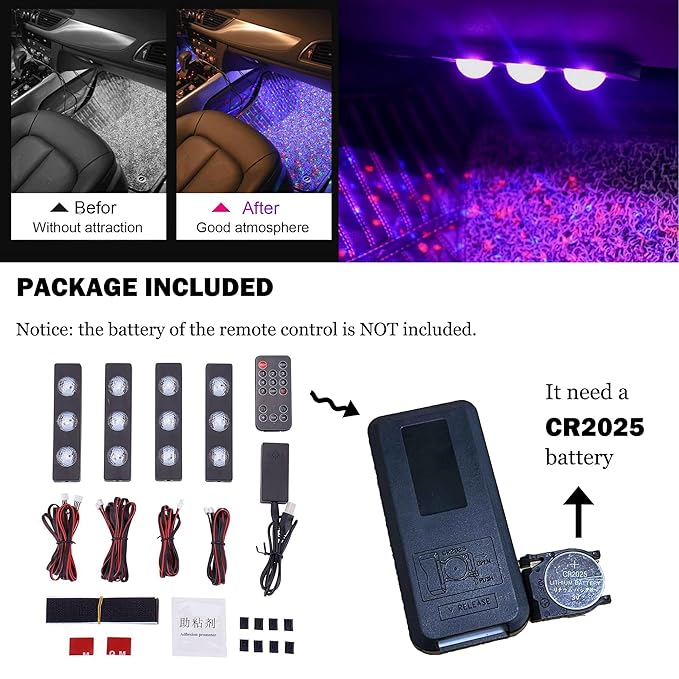 Car Interior Projectors (Set of 4)