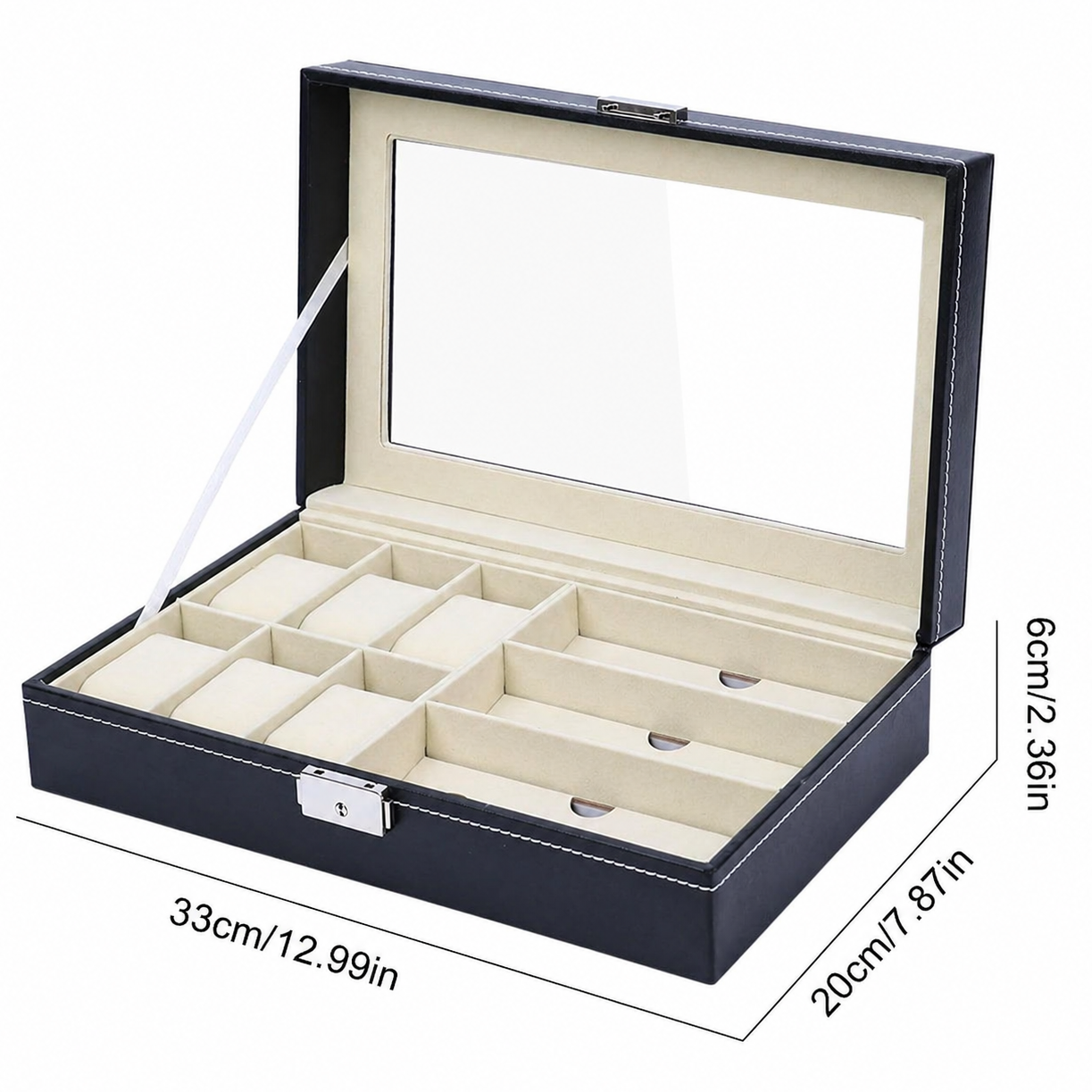Watch & Eyeglasses Organizer Box