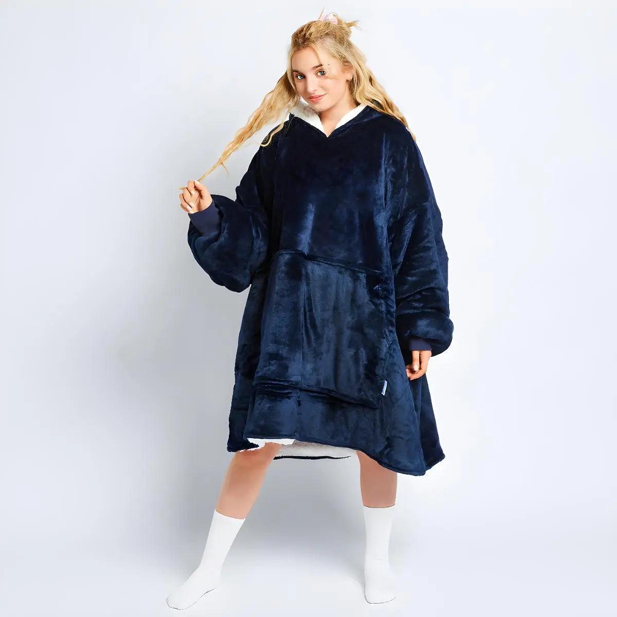 Cozy hoodie blanket sales