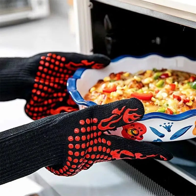 Heat Resistant Fire Gloves (Set of 2)