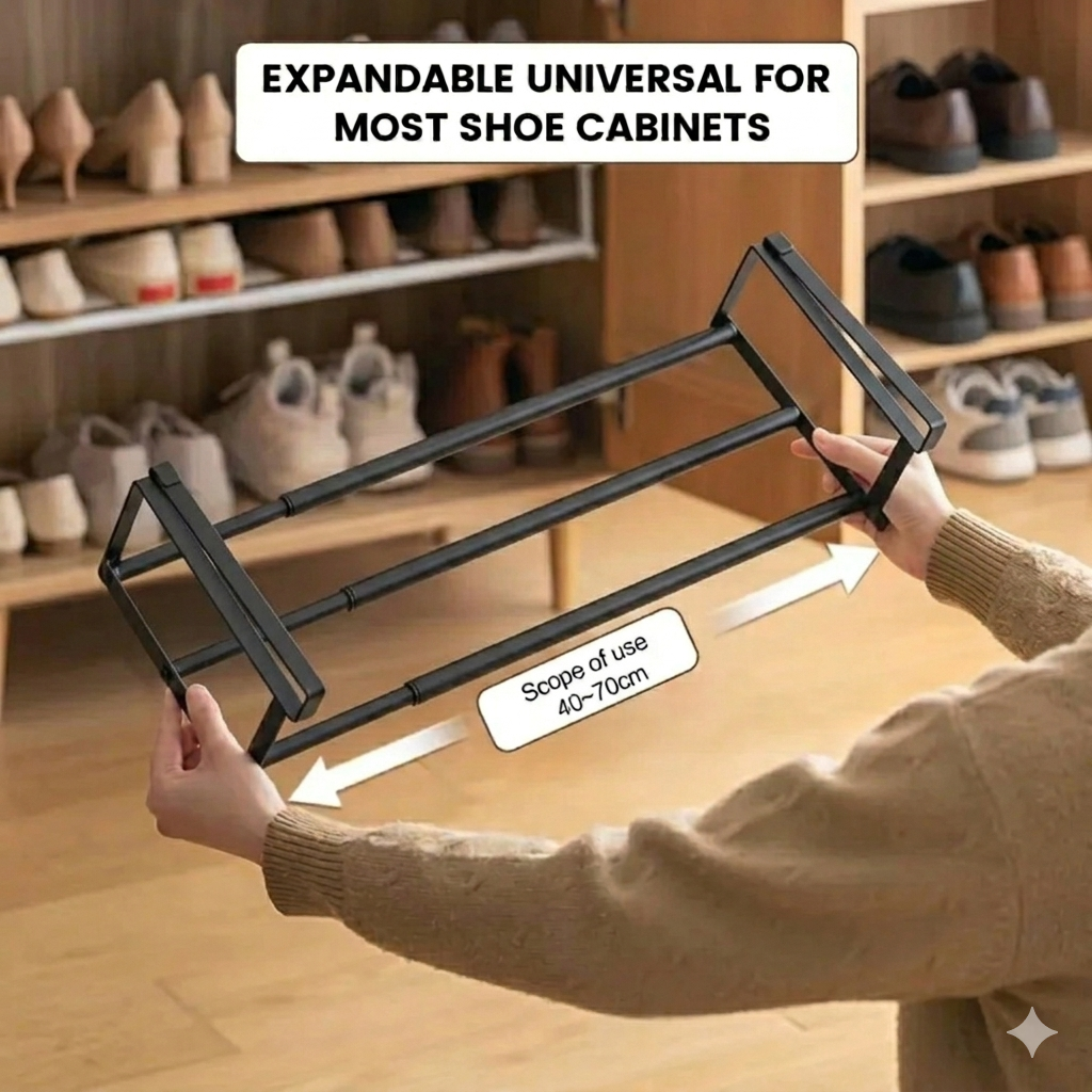Extensible Shoe Rack Organizer