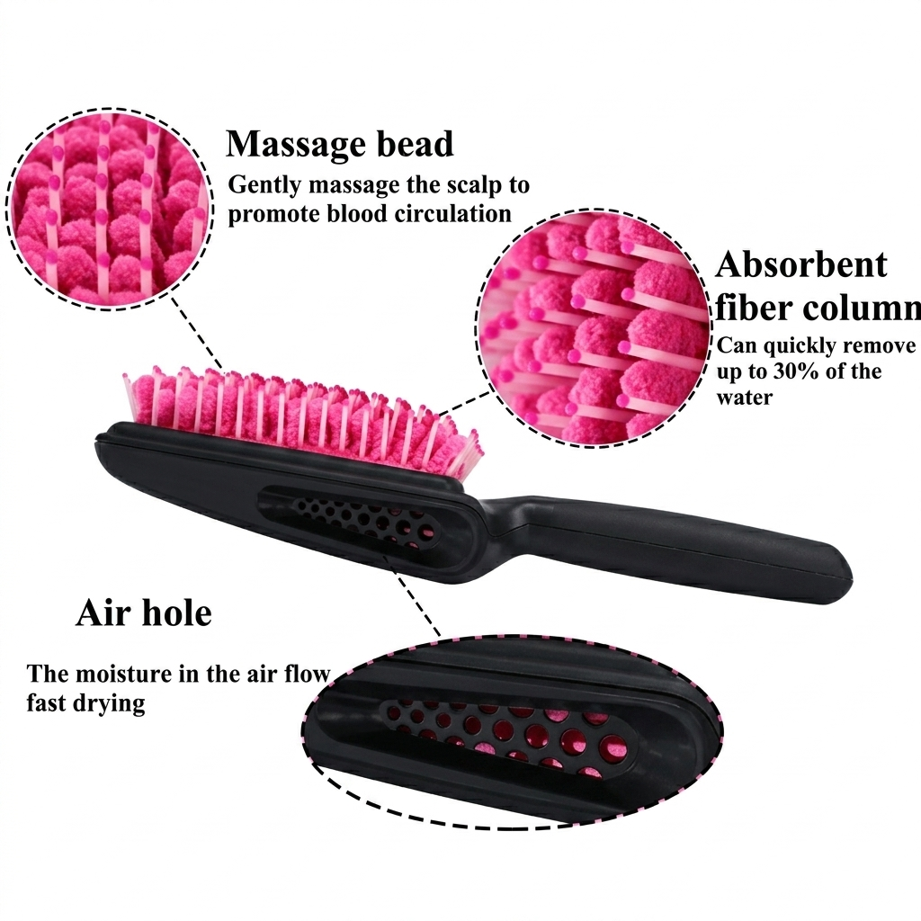 Quick Drying Hair Brush