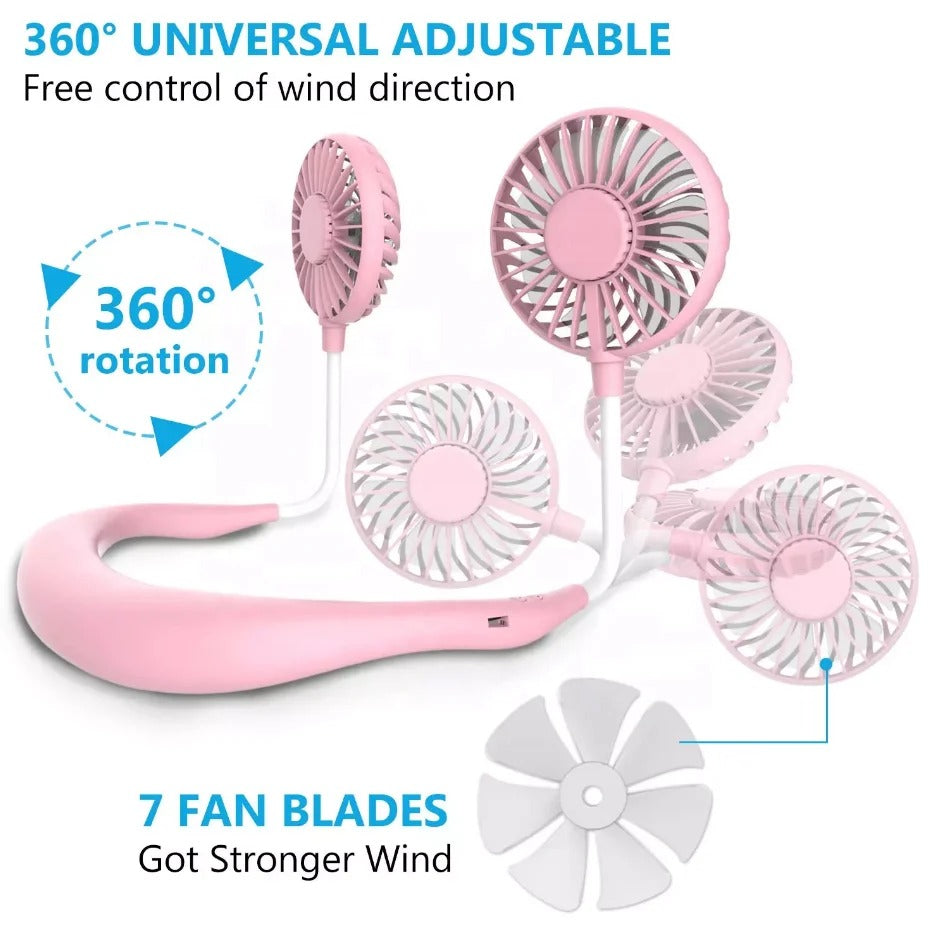 Rechargeable Neck Fan