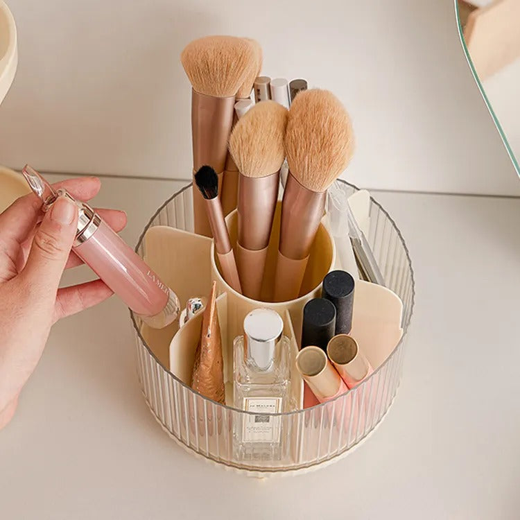 Rotating Makeup Brush Organizer