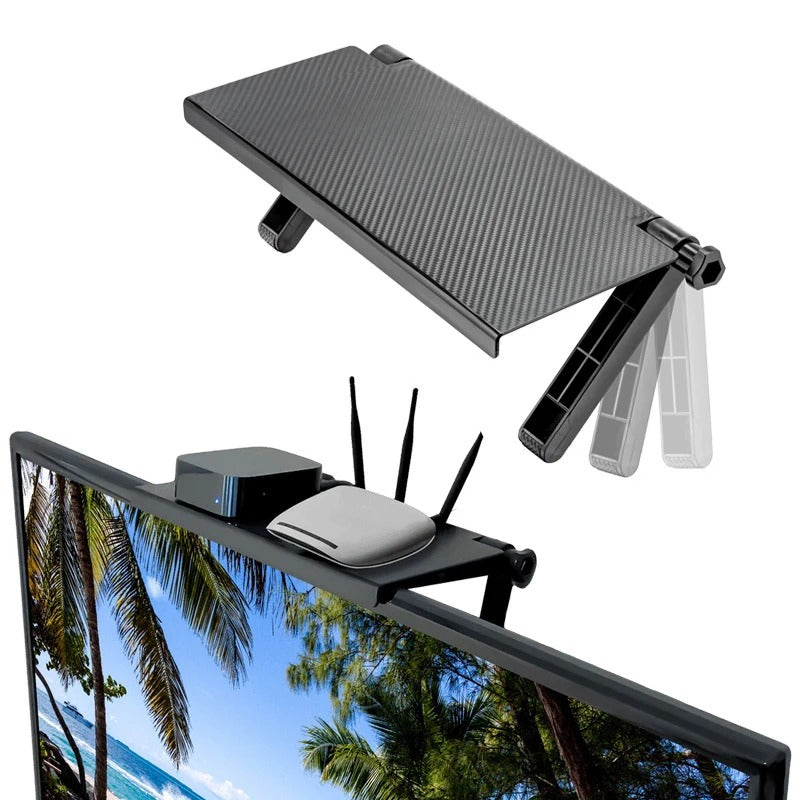 Adjustable TV Top Shelf
