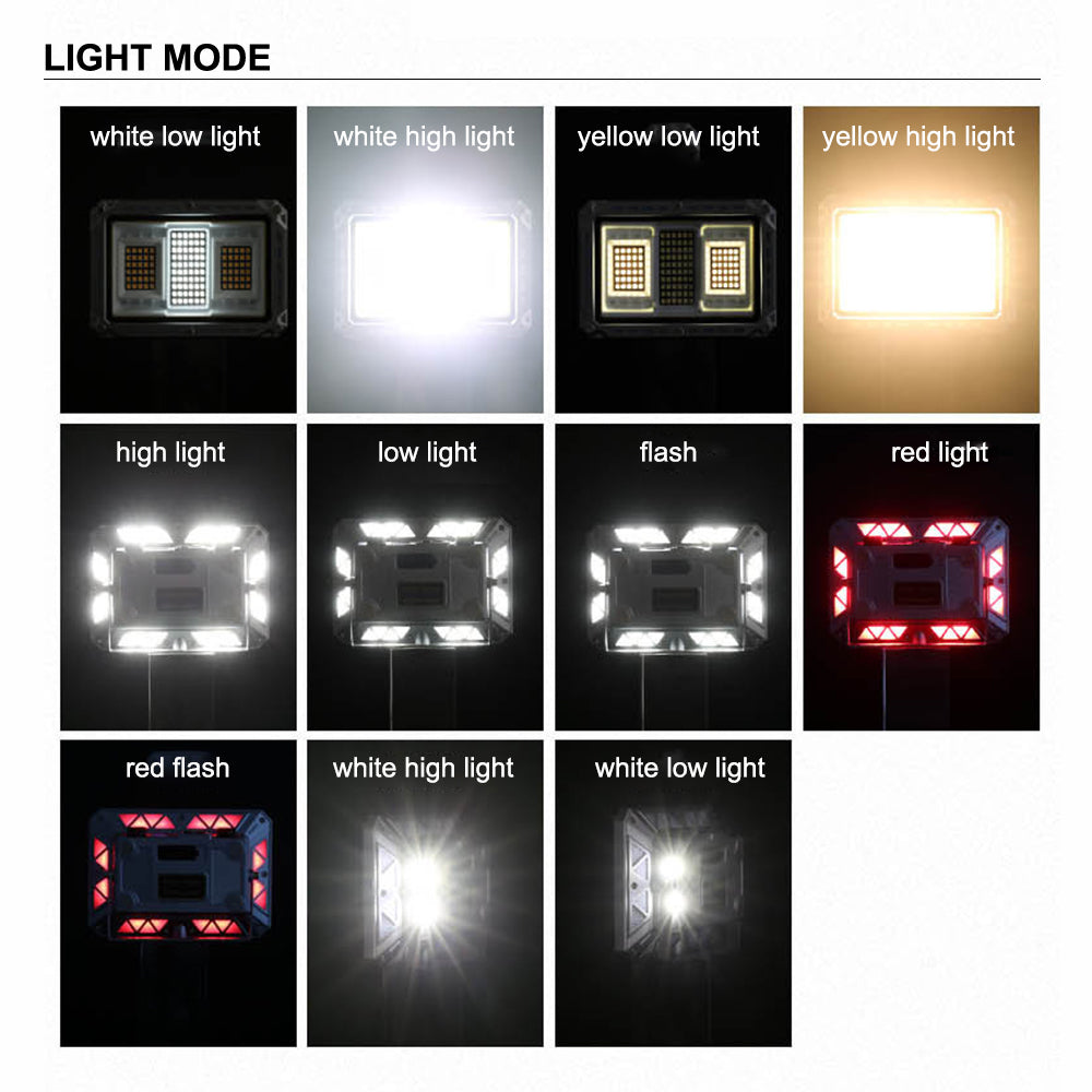 Rechargeable LED Floodlight + 4 Color Lenses