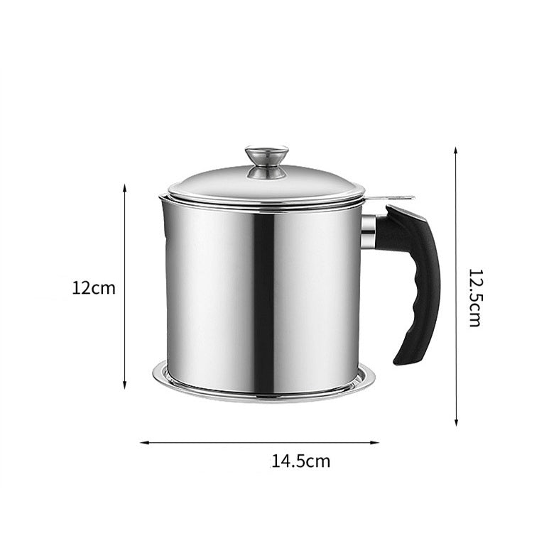 Stainless Steel Container with Oil Filter