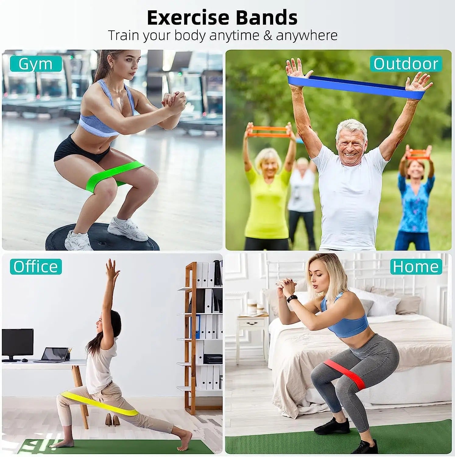 Rubber Elastic Band 5 Different Resistance Levels