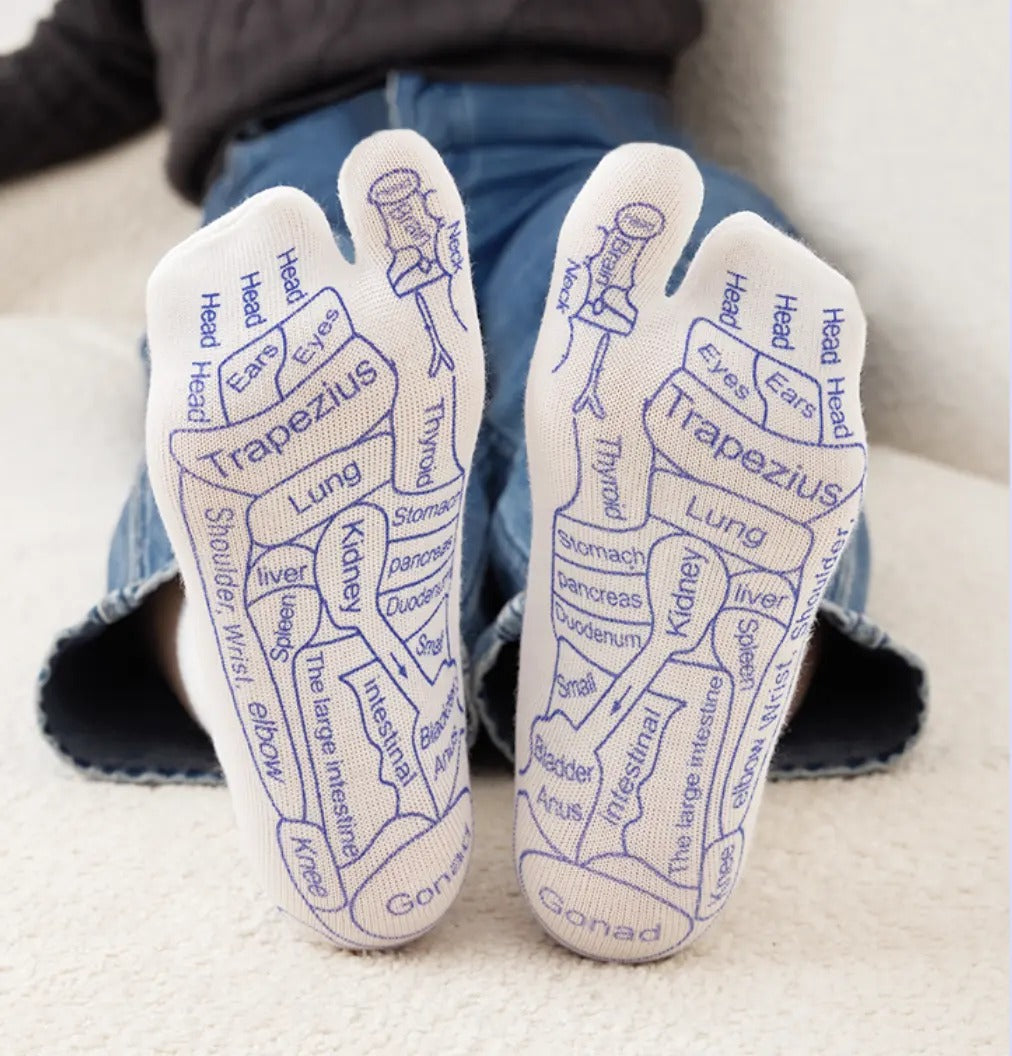 Reflexology Socks and Massage Stick Set