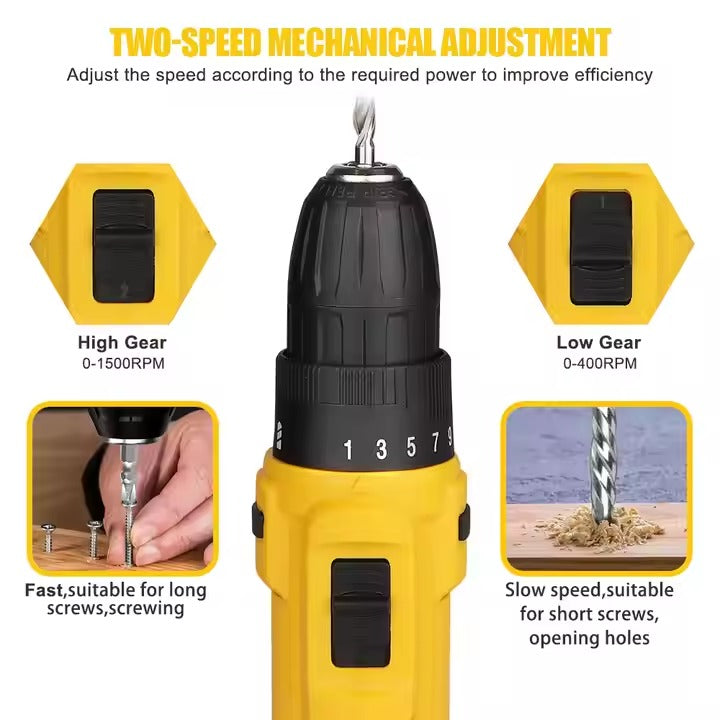 Dunlandi 24V Rechargeable Drill Kit