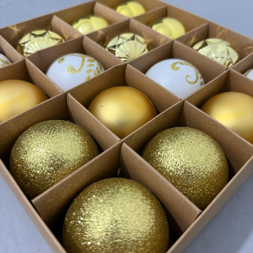 Golden Christmas Balls