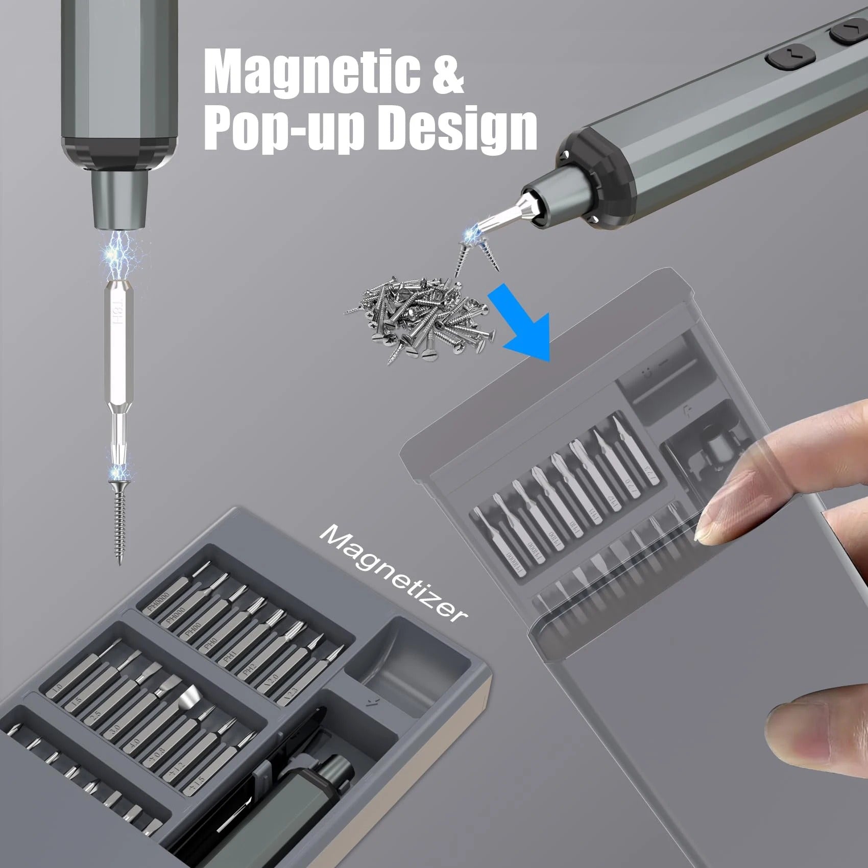 Rechargeable 68 in 1 Electric Screwdriver