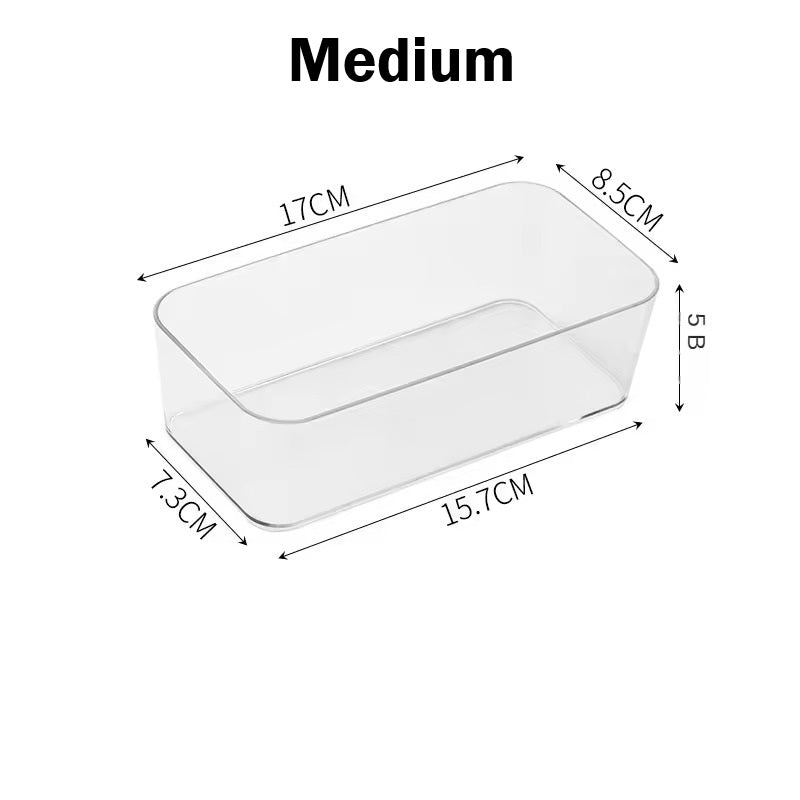 Clear Desk Drawer Organizer