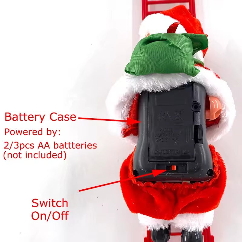 Electric Rope Climbing Santa