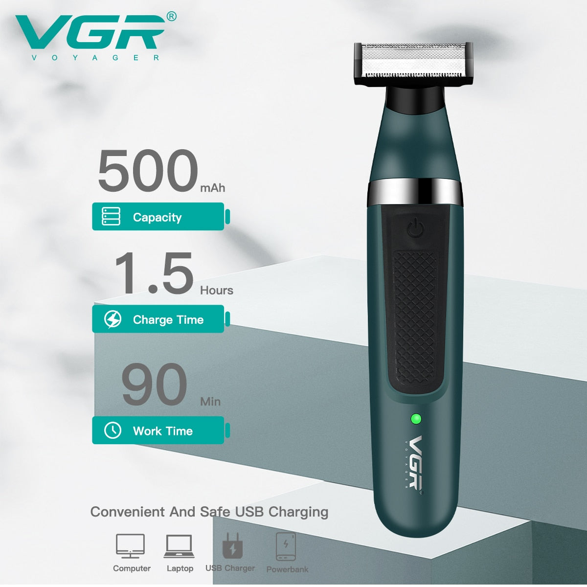 VGR V-393 2 in 1 Face and Body Electric Shaver