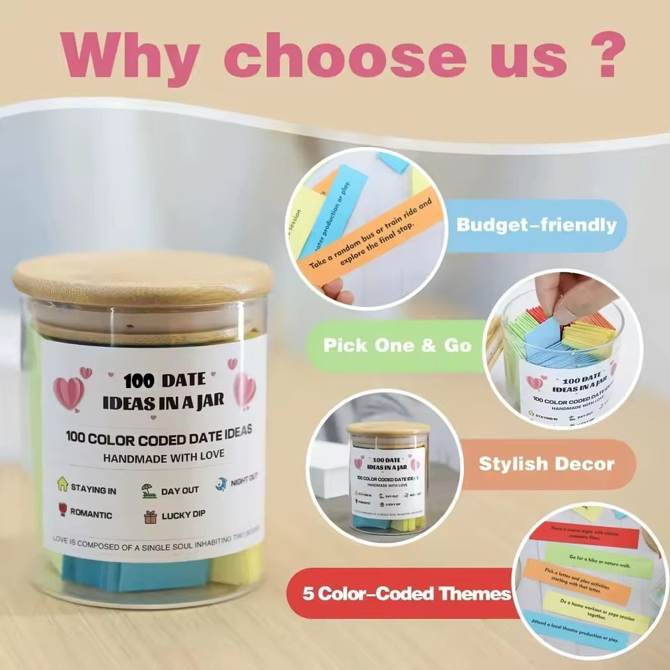 100 Date Ideas in a Jar