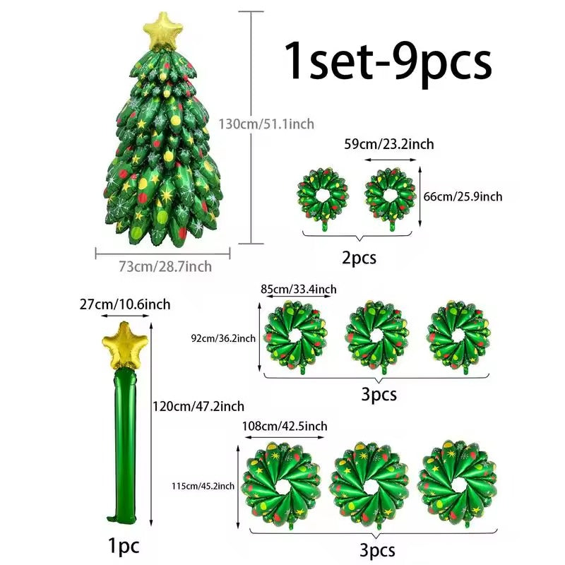9 Pieces Inflatable Christmas Tree