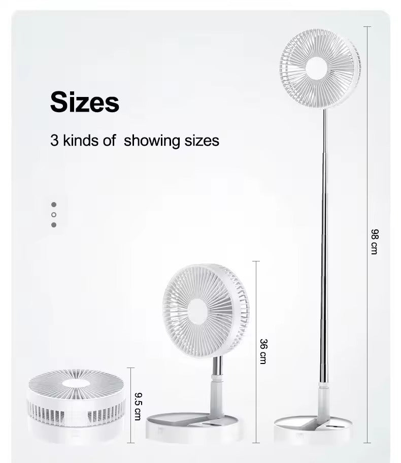 Expandable Folding Standing Fan