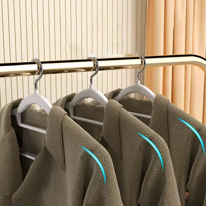 Anti-Slip Plastic Hangers (10 pcs)