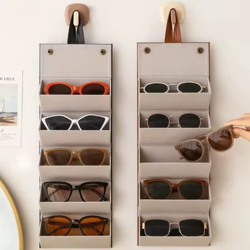 Foldable Mounted Sunglasses Organizer